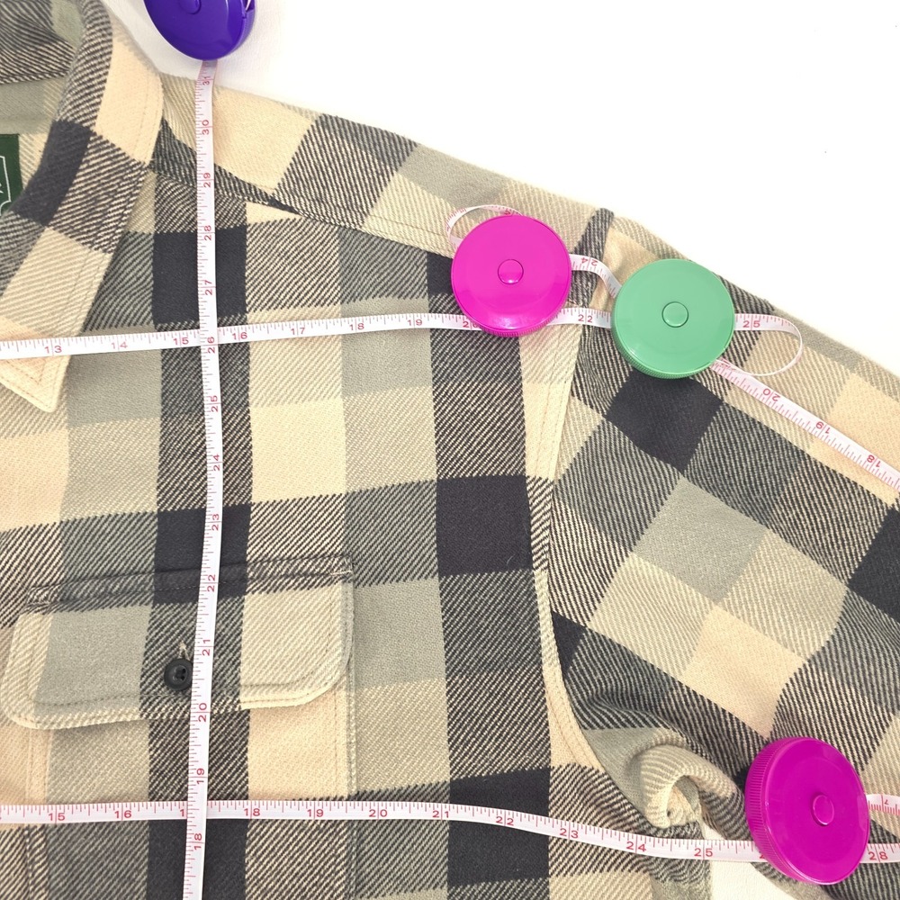 American Eagle Plaid Shacket Mens XL Button Up Barn Shirt Chore Outdoor Gorpcore - Picture 4 of 16